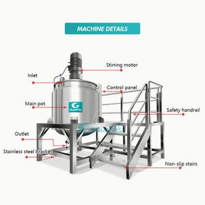 Machine de mélange et d'homogénéisation pour liquides chimiques, shampoings, savons liquides, détergents et liquides vaisselle - Product Image 2