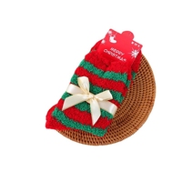 Chaussettes de Noël douces et chaudes mi-mollet avec motifs amusants de rennes, bonhommes de neige et arbres – Cadeau idéal