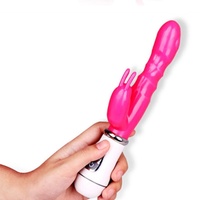 Vibrateur Lapin Électrique pour Femme, Dispositif de Masturbation Féminine, Vibrateur Baguette AV pour Point G, Produits pour Adultes, Vente en Gros, Flirt