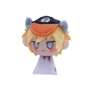 Lindo personaje de dibujos animados Anime fabricación personalizada peluche llavero suave Mini juguete con cabeza capa muñeca - Product Image 5