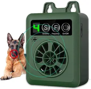 new outdoor ultrasonic anti barking charging outdoor bark control device