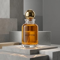 Botella de Perfume de Vidrio Vacía Personalizada con Pulverizador y Tapa, 30ml/50ml/100ml, Cristal Mate Esmerilado, Grabado, Calcomanía, Serigrafía