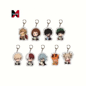 Porte-clés en acrylique <span class=keywords><strong>My</strong></span> <span class=keywords><strong>Hero</strong></span> <span class=keywords><strong>Academia</strong></span> avec Izuku Midoriya, Katsuki <span class=keywords><strong>Bakugo</strong></span>, Shoto Todoroki, à suspendre au sac à dos - Product Image 1