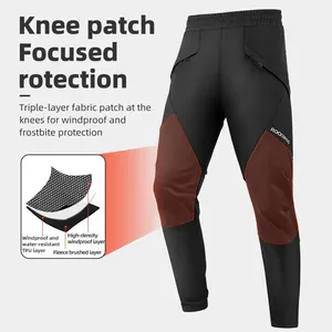 ROCKBROS Custom Outdoor <strong>Mountain</strong> <strong>Bike</strong> Legging Windproof Long Bicycle <strong>Trousers</strong> Cycling Pants Sportswear Gel Pad Cycling Wear <strong>Man</strong> - Product Image 5
