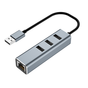 Hub USB 4 trong 1 tùy chỉnh OEM 3.0 2.0 với bộ chuyển đổi RJ45, 4 cổng USB 2.0 cho Laptop, PC, Mac, <span class=keywords><strong>iPad</strong></span> - Product Image 1