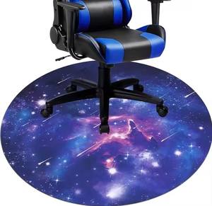 Alfombrilla de goma grande rectangular redonda antideslizante para <span class=keywords><strong>silla</strong></span> de juegos, alfombra giratoria acolchada, alfombrilla antideslizante para suelo, tamaño personalizable en Stock - Product Image 2