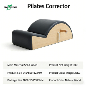 Ensemble professionnel de Reformer Pilates en bois, équipement de fitness réglable pour studio et usage domestique, entraînement de yoga et correcteur de colonne vertébrale - Product Image 1