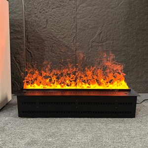 <span class=keywords><strong>Cheminée</strong></span> électrique murale décorative à <span class=keywords><strong>LED</strong></span> intégrée, personnalisable en usine, avec effet de vapeur d'eau 3D intelligent et automatique - Product Image 2