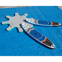 Station d'accueil de yoga gonflable personnalisée en usine plate-forme SUP Dock plate-forme d'île de planche à pagaie gonflable pour le yoga