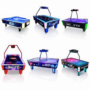 Air Hockey Office Break Room Table Quiet Fan Motor Modern Cabinet Indoor Staff Leisure Game Equipment - Product Image 5