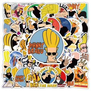 50 Pegatinas Divertidas de la Serie Animada de los 90, Johnny <span class=keywords><strong>Bravo</strong></span> - Product Image 2