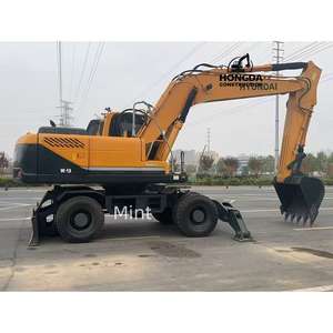 Excavatrice coréenne originale de haute qualité de la Offre Spéciale HYUNDAI 210W-9S 210W-9 pelle de seconde main de 21 tonnes en stock - Product Image 2