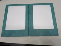 Menu en cuir personnalisé avec éclairage LED, 2 pages, dossier de menu LED rechargeable, livre de menu LED pour les boîtes de nuit