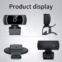 Webcam Pelacak Wajah Otomatis AI 360 Baru 1080P Kamera USB Plug and Play untuk Panggilan Video PC, Mac, dan Laptop