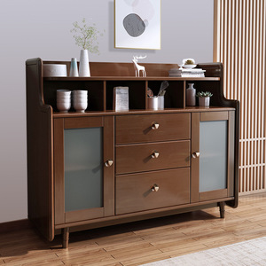 Nordic Solid Wood <b>Sideboard</b> 900mm+ Multifunctional Storage Cabinet For Kitchen Living Room - Product Image 3