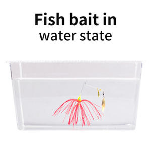 เหยื่อตกปลา YTQHXY Spinner Lure 8.2 กรัม 10 กรัม เหยื่อตกปลาสำหรับปลาแบสในน้ำจืด ดีไซน์รูปคนมีเครา - Product Image 4