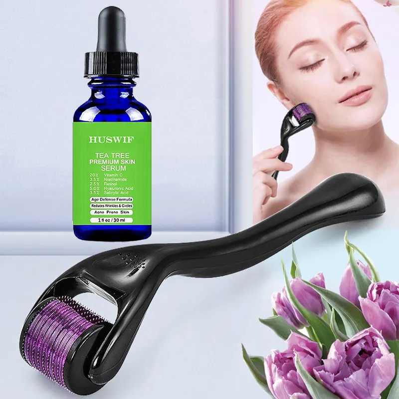 20% C vitamini & B3 hyaluronik asit Retinol salisilik asit niasinamid akne skar tedavisi Anti kırışıklık Premium çay ağacı SERUM