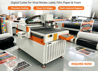 Mini découpeuse numérique de bureau à couteau oscillant CNC pour autocollants publicitaires, vinyle et étiquettes