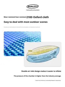 屋外用インフレータブルドロップシッピングエアソファ、怠惰なインターネットセレブ向けポータブルキャンプ、音楽フェスティバル用ストックベッド、ポリエステル製、浙江省 - Product Image 5