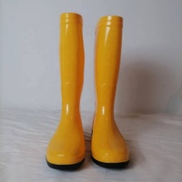 Bottes de pluie en PVC imperméables bottes de pluie de travail en plein air vente en gros d'usine bon marché