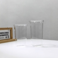 Verres à cocktail et à boisson froide en verre soufflé à la main, transparents, hauts et fins, pour jus, vente en gros