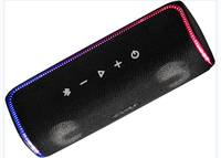 Altavoz de Audio F9 personalizado, reproductor de música inalámbrico con Bluetooth, resistente al agua, con correa de luz de colores