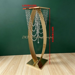 DKB Hot Selling Wedding Props Steel Dessert Table Road Welcome Ornaments Background Arrangement Stage Hollow <b>Flower</b> Rack - Product Image 2
