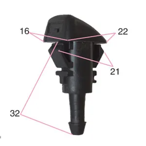 Tubo flessibile dell'ugello della rondella del pulitore di alta qualità con connettore delle pompe pulizia dell'auto getto del tergicristallo automatico dell'acqua anteriore