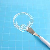 Outil de désherbage classique en acier inoxydable 28051, spatule de base, outils de désherbage pour la calligraphie et le scrapbooking