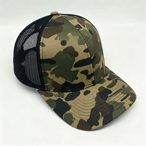 Casquette de baseball bicolore à 5 panneaux avec logo brodé personnalisé, visière en daim vintage, structurée, unisexe, vierge - Product Image 2