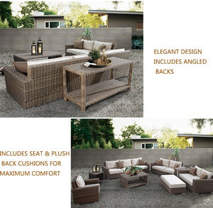 Ensemble <span class=keywords><strong>de</strong></span> canapé en rotin osier extérieur <span class=keywords><strong>prix</strong></span> d'usine avec coussins résistants à l'eau meubles <span class=keywords><strong>de</strong></span> <span class=keywords><strong>jardin</strong></span> en rotin - Product Image 3