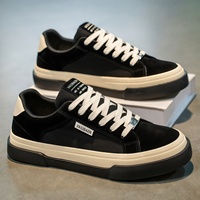 Chaussures en toile à lacets pour hommes, bout rond, nouvelle collection été, respirantes, polyvalentes, baskets décontractées, légères, tendance pour étudiants