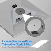 Starlink Mini Antenne Support Trépied pour Inclut Adaptateur pour Tuyau Original Compatible avec Camping Telecom Parts