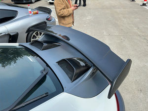 Spoiler Posteriore e Alettone Stile GT3 in Fibra di Carbonio Semi-DRY di Alta Qualità per Porsche 911 991 2012-2019 991.1 991.2 - Product Image 4