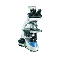 Upright Electronic Trinocular/Binocular Biological Microscope with LED Light Source Translation/Hinge Feature
