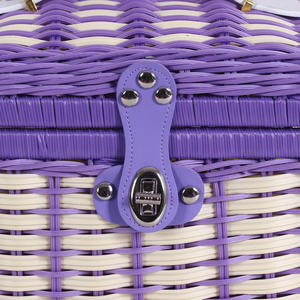 Vente directe en gros et sur mesure de paniers de rangement en plastique tissés à la main pour la <span class=keywords><strong>chambre</strong></span> à coucher - Product Image 3