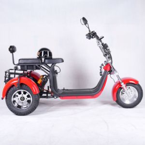 Scooter électrique Citycoco à 3 roues, 2026, longue portée, batterie lithium étanche, freins à disque hydrauliques, capacité de 200 kg, pneus larges - Product Image 4