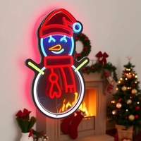 Lumières décoratives suspendues à alimentation USB de la série Noël néon