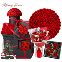 Bunga Micang Bunga Awet Buket Bunga Abadi untuk Hari Valentine Dekorasi Pernikahan Aksen Rumah Hadiah Mewah