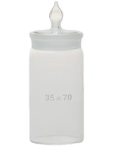 زجاجة وزن عالية الجودة من الزجاج طويل الشكل للمختبر مع سدادة ns