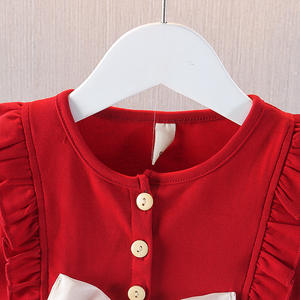 Vestido <span class=keywords><strong>de</strong></span> verano 2025 con lazo y mangas voladas para niñas, versión coreana con bordado <span class=keywords><strong>de</strong></span> piña, falda <span class=keywords><strong>de</strong></span> malla, vestidos <span class=keywords><strong>de</strong></span> algodón para princesas pequeñas. - Product Image 4