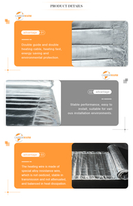 Cavo Riscaldante Flessibile in Alluminio Argentato per Riscaldamento a Pavimento Sotto Piastrella, Spessore Tradizionale 0,1 mm, per Appartamenti - Product Image 4