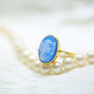 แหวนเงิน S925 ประดับหินอาเกต คามี โอ๊กลวี ดีไซน์สไตล์โบราณ ดีไซน์พิเศษ - Product Image 3