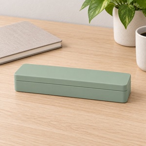 Boîte à crayons à coque rigide avec fermeture magnétique, étui à stylos, boîte de papeterie pour étudiants, logo personnalisé, vente en gros - Product Image 2