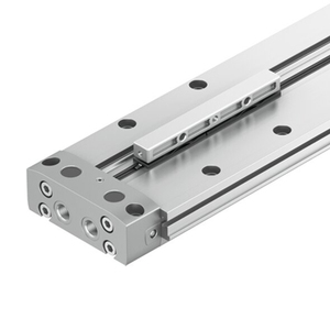 Actionneur linéaire pneumatique DLGF authentique, double action, sans tige, cylindre coulissant compact, entraînement linéaire avec amortissement PPS - Product Image 3
