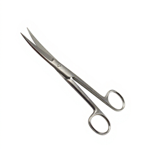 Ciseaux chirurgicaux Odontomed 2011 de qualité professionnelle, 4 1/2 pouces, aiguisés, courbés, en acier inoxydable, modèle ODM-05-11E, pour hôpital - Product Image 1