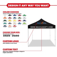 Tentes de Vente de Nourriture Pliables Imprimées Personnalisées 10x10 3x3M Tentes de Toit Pop-up Premium Robustes