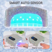 Professionnel UV LED lampe à ongles 72W sans fil métal plastique sans fil sèche-ongles cristaux professionnel UV cabine pour Gel ongles sèche