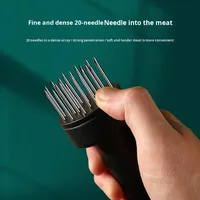 Attendrisseur de viande manuel multifonctionnel en acier inoxydable pour la maison, avec aiguilles perforantes pour la découpe et l'insertion des tendons de porc