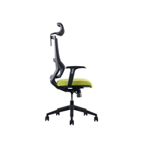Chaise de bureau ergonomique entièrement en maille avec dossier inclinable, accoudoirs réglables et base en nylon pour les employés de bureau et les dactylographes
